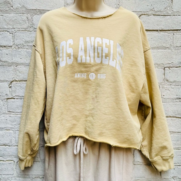 ANINE BING Jinx Cropped Sweatshirt
